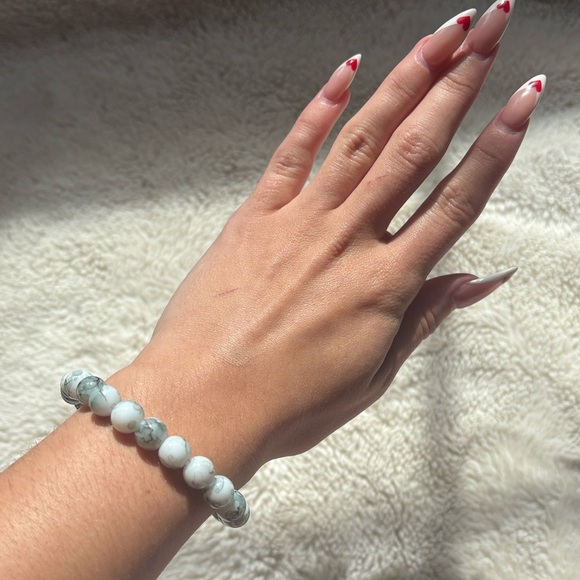 Moss Agate Crystal Bracelet Emotional Balance | Grounding Energy | Abundance | - Picture 3 of 4